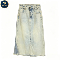 Jupes en jean d'occasion de qualité A pour femmes, robes en jean d'occasion pour femmes, vente en gros, échantillons disponibles en 7 jours