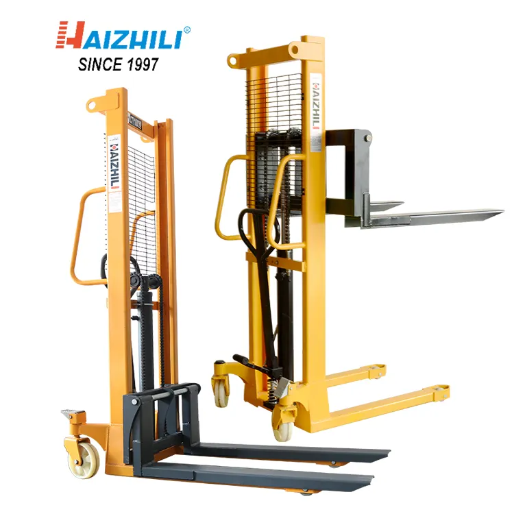 Di buona Qualità Con flessibile multifunzione manuale pallet stacker Mano carrello elevatore 2000kg idraulico sollevatore manuale