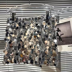 Minigonna con <span class=keywords><strong>paillettes</strong></span> lucide per bambine, <span class=keywords><strong>gonna</strong></span> estiva a vita elastica per feste e uso quotidiano - Product Image 3