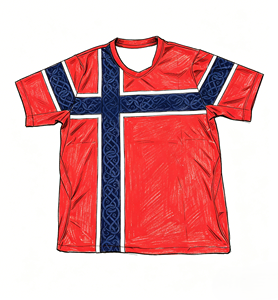 Maillot domicile de l'équipe norvégienne Coupe du Monde de football 2026 Version fan et version joueur Haaland Odegaard - Product Image 1