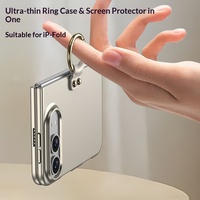 Compatible avec 18 Ultra pour étui de téléphone pliable Duo avec support anneau en PC et protection d'écran