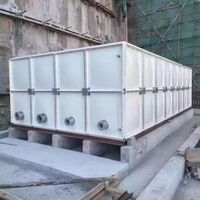 Réservoir de stockage d'eau pour lutte contre l'incendie GRP FRP SMC à panneaux sectionnels 1-5000m3 pour système d'extinction par aspersion