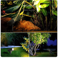 Lampe led étanche avec technologie cob, lumière blanche chaude, idéal pour un jardin, un sentier, une cour ou un sentier, nouveau style, 12 v, 15/30W