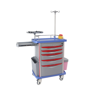 High Quality ABS Emergency Trolley Hospital ICU Room Medical <strong>Nursing</strong> Crash <strong>Cart</strong> - Product Image 4