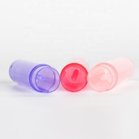 Récipient de baume à lèvres cosmétique de marque privée 4g 5g Tube de baume à lèvres en plastique blanc clair noir