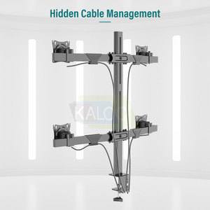 Quad Màn Hình Đứng Bốn Nhiệm Vụ Nặng Nề Màn Hình Gắn Bàn Khung 4 Màn Hình Bảng Có Thể Điều Chỉnh Cánh Tay Hỗ Trợ Máy Tính Máy Tính Xách Tay DZ400-J - Product Image 2