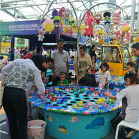 Jouet de poisson rond pour enfants populaires télécommande multi-usage interaction parent-enfant machine de pêche électrique ronde