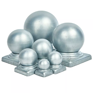 Tappi per montanti <span class=keywords><strong>in</strong></span> acciaio zincato e copertura per pilastri forgiati accessori decorativi per cancelli recinzioni corrimano e balaustre - Product Image 5