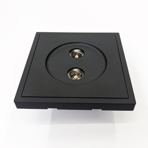 Plaque murale en acier ignifuge A6 Q pour câble coaxial bronze, <span class=keywords><strong>double</strong></span> port, <span class=keywords><strong>prise</strong></span> murale TV pour télévision - Product Image 3