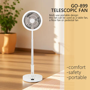 8000mAh USB 3 vitesses du vent conception pliante facile <span class=keywords><strong>à</strong></span> transporter télécommande rotative détachable ventilateur <span class=keywords><strong>de</strong></span> <span class=keywords><strong>table</strong></span> <span class=keywords><strong>de</strong></span> garde avec veilleuse - Product Image 4