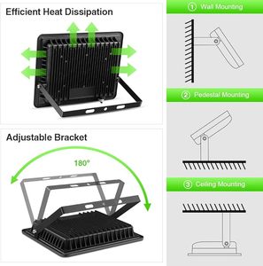 <span class=keywords><strong>RGB</strong></span> <span class=keywords><strong>LED</strong></span> <span class=keywords><strong>Flood</strong></span> Lights thay đổi màu sắc đèn pha giáng sinh trang trí IP66 không thấm nước chiếu sáng cho Halloween sân vườn bên sân khấu - Product Image 3