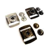 Accessoires pour casquettes en métal, boucles réglables en métal pour casquettes snapback, œillets, attaches à pression
