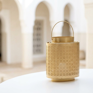 Porte-bougie votif de style marocain en métal de forme ovale, dernier modèle, pour la décoration de la maison et des mariages - Product Image 3