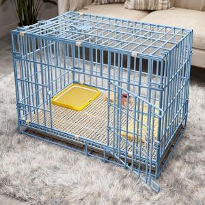 Bold Folding Pet Cage <b>Dog</b> Cage Household With Toilet Separate Indoor Small And Medium-Sized <b>Dog</b> Cage Easy To Store - Product Image 5