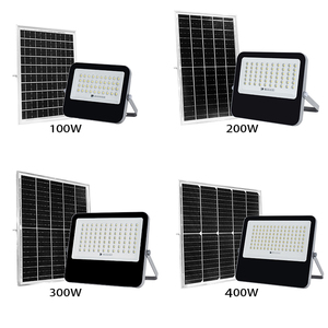 10,000 lumen 100W 200W 300W 400 watt năng lượng mặt trời lũ ánh sáng năng lượng mặt trời dẫn đèn pha ngoài trời điều khiển từ xa hoặc chế độ tự động - Product Image 1