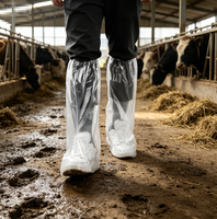Protège-chaussures jetables haute résistance pour l'agriculture, imperméables, élastiques et anti-déchirure, pour le bétail et les travaux agricoles