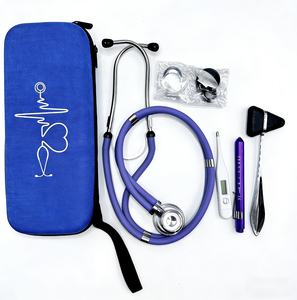 Estetoscopio Médico de Lujo de Doble Cabeza de Aleación de Zinc en Oferta, Kit de Estetoscopio de Cardiología de Doble Tubo Colorido con Certificación CE de Alta Calidad - Product Image 1