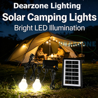 Nouvelle arrivée, petit kit d'éclairage solaire à LED, système d'éclairage solaire 3W, câble de 3 m, sortie USB, ampoules LED solaires, mini système d'éclairage solaire