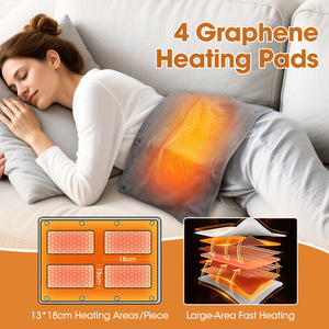Heating Pad with USB Charging for Muscle Pain Relief and Hand Warming Ideal for <b>Home</b> and Travel USB Heating Therapy Pad - Product Image 6