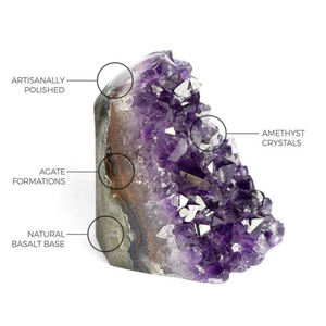 ขายส่งจีโอดอเมทิสต์ธรรมชาติคุณภาพสูงจากอุรุกวัย จีโอดอเมทิสต์ทรงโบสถ์ - Product Image 3