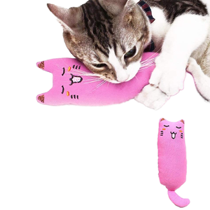 Gatito de peluche ecológico, juguete interactivo de moda para gatos para moler los dientes, alivio de la ansiedad para gatos y perros, fábrica - Product Image 2