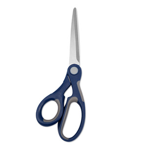 Stainless Steel Office Scissors Blue Gray Straight Head Paper Cutting Home Use Multi Purpose Hand Cutting Supplies - Product Image 3