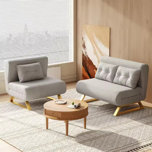 Modern 1.2 Meters Wide Sofa <strong>Bed</strong> Single <strong>Double</strong> <strong>Folding</strong> <strong>Beds</strong> Retractable Feature for Small Apartments Sitting Lying Integrated - Product Image 2