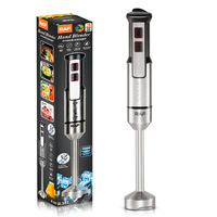 Mixeur Plongeant 1000W à Lames, Facile à Nettoyer, Démarrage Rapide, Broye Glace, Vitesse du Moteur 15000 tr/min, Nouveau Style, Sans BPA, Multi-usages - Ventes Flash