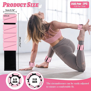 <span class=keywords><strong>Bracelet</strong></span> de fitness réglable en silicone pour poignet et <span class=keywords><strong>cheville</strong></span> avec logo personnalisé pour femmes - Product Image 5