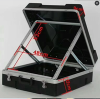 Flight case pour amplificateur, en ABS, pour console de mixage, 12U, avec logo personnalisé
