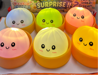 Jouets Squishy de Décompression en PU, Simulation de Boulettes, à Presser, à Rebond Lent, avec Expressions, Grandes Boulettes, Boîte Mystère, Jouet Bonbon