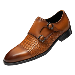 Zapatos Mocasines con Hebilla Estilo Italiano al por Mayor para Hombre - Zapatos de Boda y Oficina Ligeros y Transpirables - Product Image 1