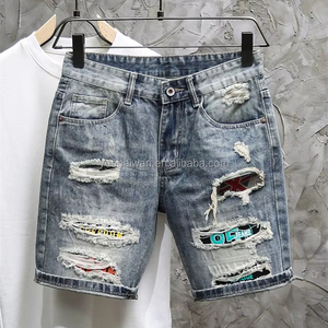 Pantaloncini di Jeans da Uomo Taglie Forti Stile Streetwear Vintage Estivi <span class=keywords><strong>Hip</strong></span> <span class=keywords><strong>Hop</strong></span> <span class=keywords><strong>Abbigliamento</strong></span> Casual Vendita all'Ingrosso - Product Image 4