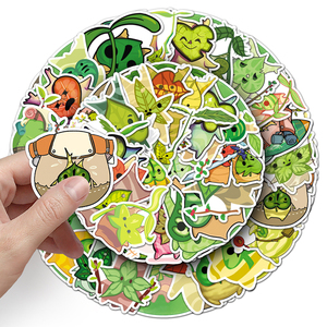 50pcs usine Outlet Elfin dessin animé vinyle PVC autocollant impression la légende de <span class=keywords><strong>Zelda</strong></span> Korok jeu autocollants - Product Image 6