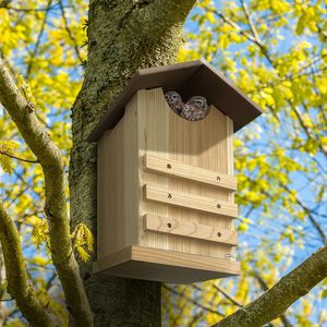 <span class=keywords><strong>Casetta</strong></span> per Gufo Fatta a Mano in Legno Ecologico con Tetto Resistente alle Intemperie per Piccoli Gufi - Product Image 3