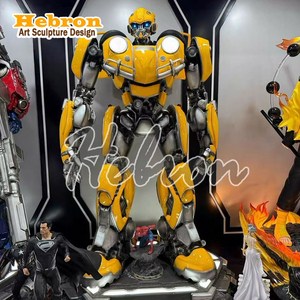 Vente en gros usine Grande statue en résine <span class=keywords><strong>Marvel</strong></span> Bumble Bee avec éclairage LED, transformable, pour décoration de cinéma, centre commercial, parc à thème et magasin - Product Image 1