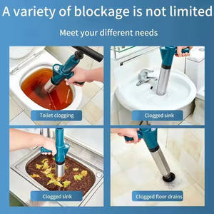 Tragbare Luftpumpe zur Druckprüfung von Küchen- und Badezimmerrohren, Rohrbiegung und Entstopfung, Abflussreinigungsmaschine - Product Image 5