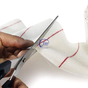 YUEMAI卸売綿100% 白と赤の分割屋外アクセサリーガンクリーニング生地 - Product Image 2