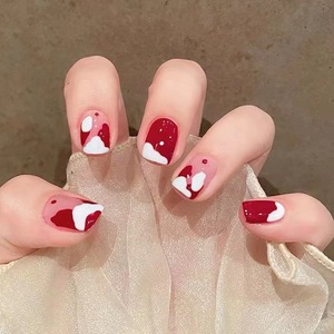 Xiaohongshu 30เล็บที่ขายดีอินเทอร์เน็ตเซียวฮ็อตสติกเกอร์เจลลี่กาวติดเองชิ้นเล็บ - Product Image 1