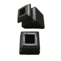 Chaussures flexibles décoratives en aluminium d'intérieur du balustre 35*52mm d'escalier