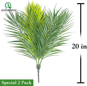 Palmera <span class=keywords><strong>artificial</strong></span>, plantas tropicales, frondas, flores verdes para el hogar, cocina, arreglo de fiesta, decoraciones de boda - Product Image 2