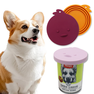 Tapa de silicona antideslizante para alimentos enlatados para mascotas, ideal para sellar comida para perros y gatos - Product Image 1