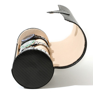 Đẹp chất lượng đồng hồ hộp cuộn bao bì xách tay biểu tượng tùy chỉnh sang trọng PU da lưu trữ trường hợp đồng hồ cho du lịch - Product Image 4