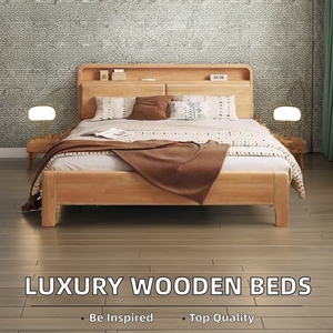 Custom High-End Solid Wood King-Size Bed Elegant European Modern Comfortable Double Bed Frame Storage Home Use Bedroom <strong>Furniture</strong> - Product Image 3
