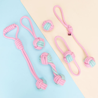 Jouets à mâcher en corde de coton écologiques MK, très demandés, durables, interactifs, de luxe, pour l'entraînement quotidien des chiens et des chats, indestructibles et mignons