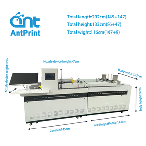 蚂蚁打印披萨盒工业单程打印机高速自动进纸器牛皮纸袋瓦楞纸箱OnePass打印机 - Product Image 2