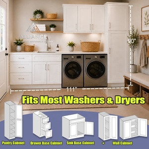 American Washer Dryer Cabinet <b>Storage</b> | USA Warehouse In Stock Cabinets | <b>Laundry</b> Room/Kitchen Cabinets For Residential Projects - Product Image 3