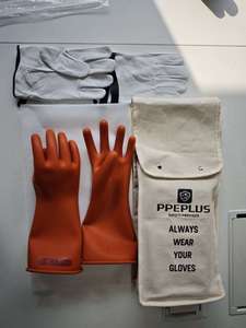 Gants isolants électriques diélectriques PPEMAX, composite diélectrique <span class=keywords><strong>classe</strong></span> <span class=keywords><strong>0</strong></span>, gants en caoutchouc électriques anti-choc, gants diélectriques 1000V AC - Product Image 3