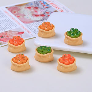 Accesorios de Resina para Paisajes en Miniatura, Simulación 3D de Frutas y Verduras, Adornos con Parte Trasera Plana, Figuras Hechas a Mano para Manualidades - Product Image 1