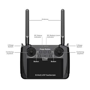 ชุดอุปกรณ์มาตรฐานการเกษตร SIYI MK15 พร้อมกล้อง A2 Mini FPV Gimbal และสถานีควบคุมภาคพื้นดินแบบพกพาขนาด 5.5 นิ้ว สำหรับโดรนพ่นยา - Product Image 3